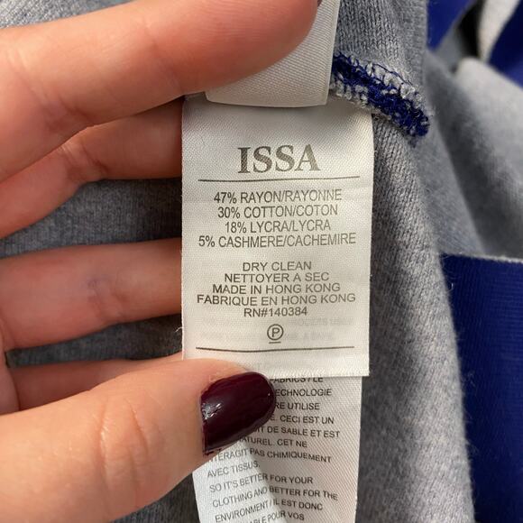 Issa‎ London Knit Eddington Fit and Flare Midi Dress Size S Navy Blue - Picture 8 of 9